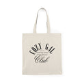 Cozy Gal Club Tote Bag — "Founding Member" Natural Canvas Tote