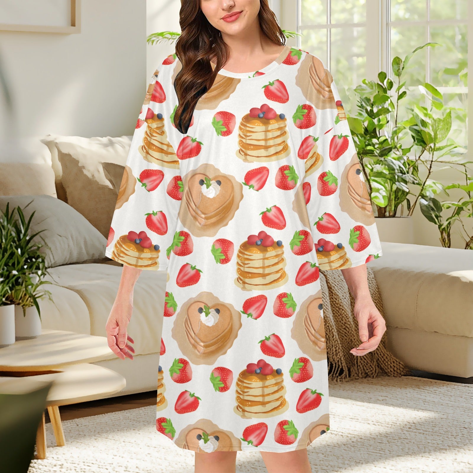 Strawberry Syrup Dreams Tee Dress