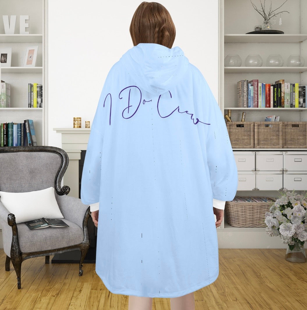 Custom Oversized Wearable Blanket Hoodie | Personalized Cozy Sweater Blanket | Bridal, Girls Trip & Custom Text Designs