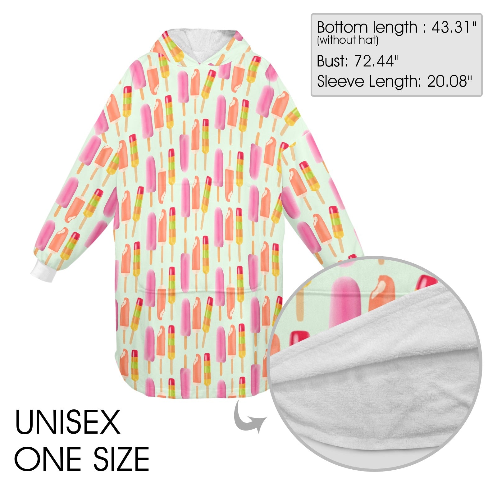 Cozy Girly Pop Oversized Sweater Blanket