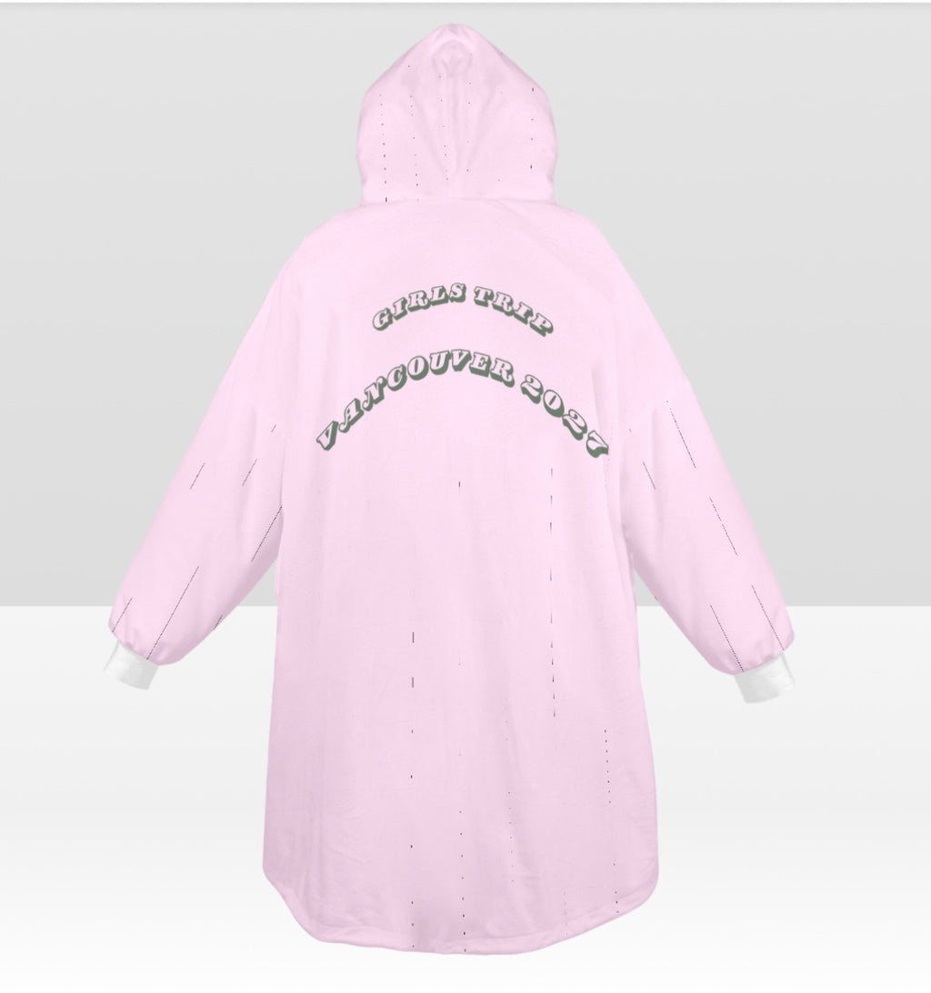Custom Oversized Wearable Blanket Hoodie | Personalized Cozy Sweater Blanket | Bridal, Girls Trip & Custom Text Designs
