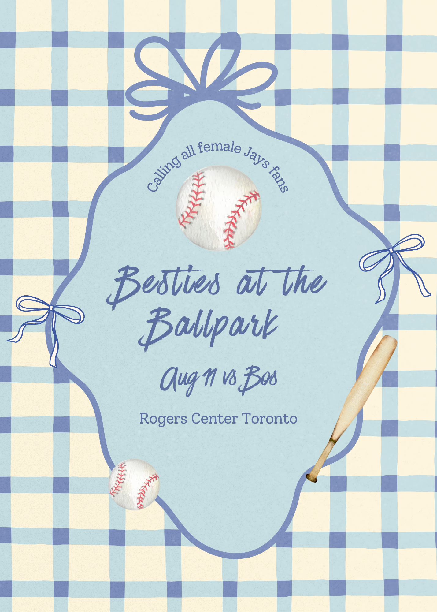 Besties at the Ballpark- Ladies Jays Meet up Deposit