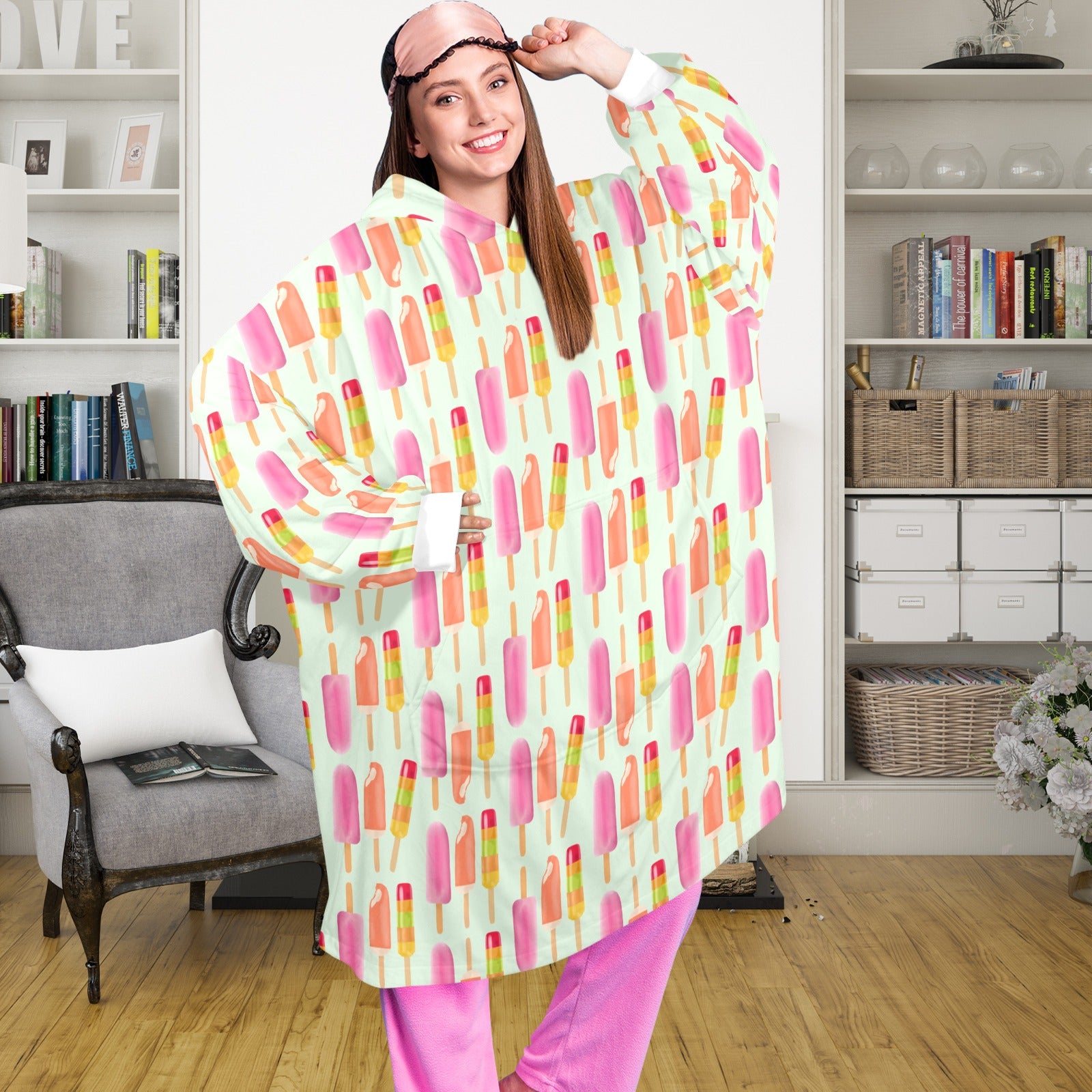 Cozy Girly Pop Oversized Sweater Blanket